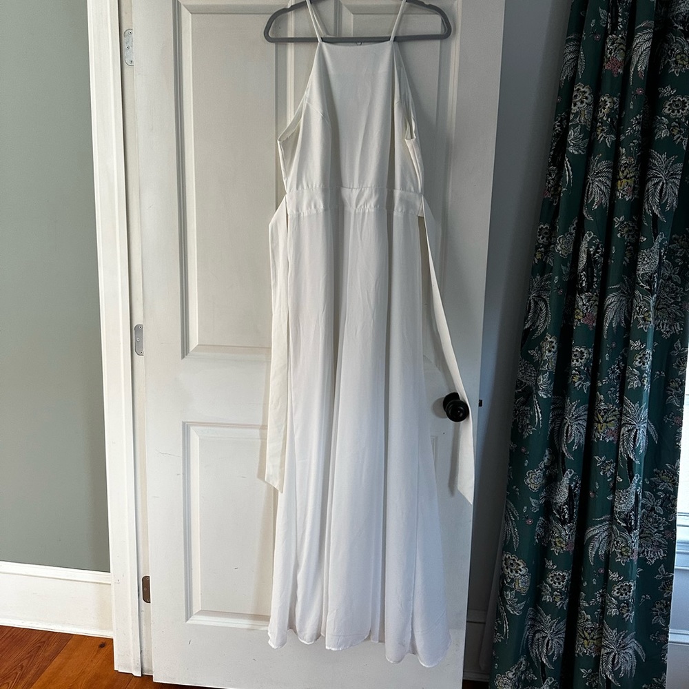New York & Company White Jumpsuit